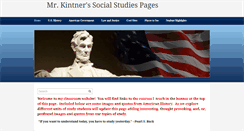 Desktop Screenshot of kintnersocialstudies.com