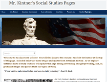 Tablet Screenshot of kintnersocialstudies.com